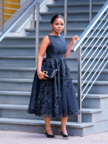 Black Rose bloom Dress